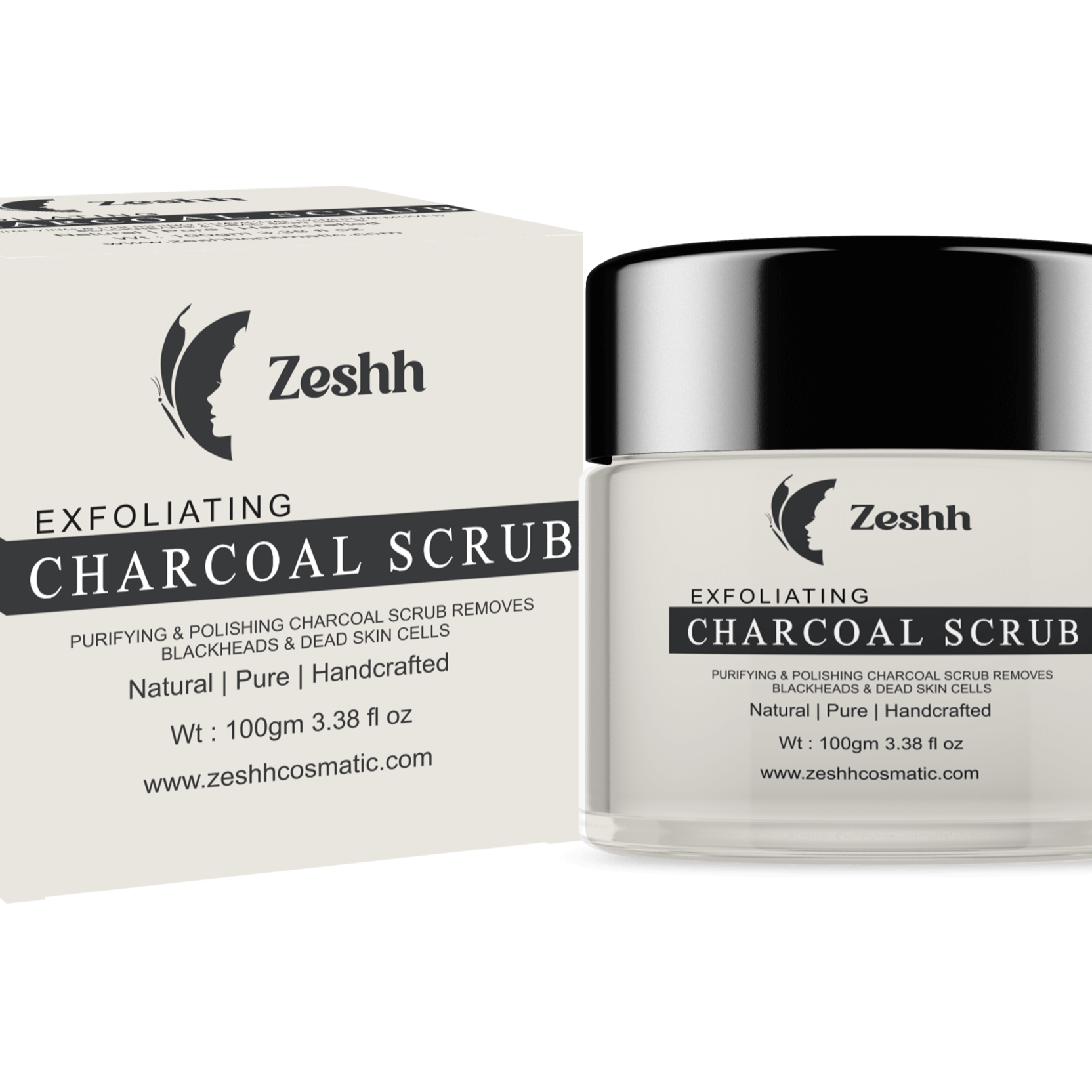 CHARCOAL FACE SCRUB (100GM)